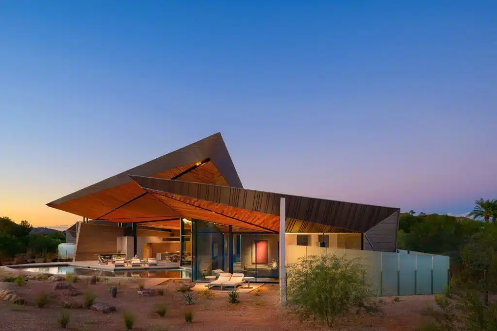An interior living space by Desert Star Construction