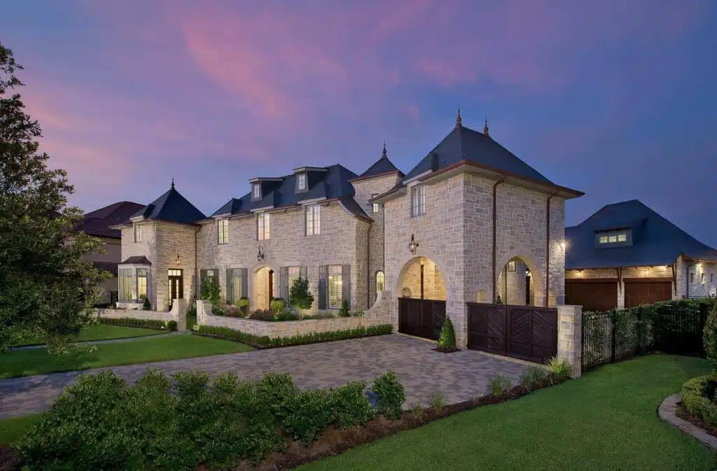 A custom home built by Sims Luxury Builders